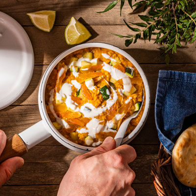 Bild Linsen-Dal mit Aprikosen und Zucchini